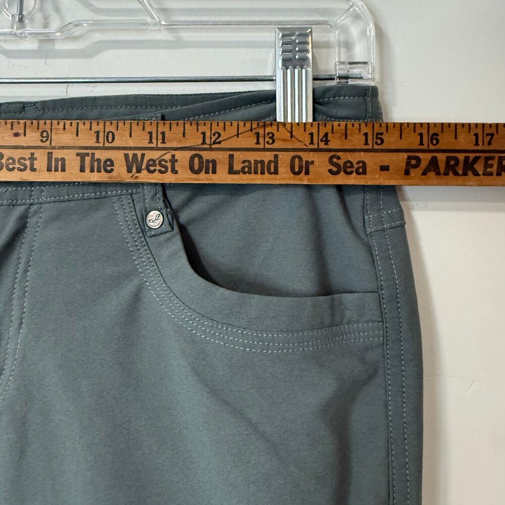Kuhl Women's Trekr Pants Hike Trail Side Cinch Green 6 Reg Lightweight UPF - Picture 10 of 10